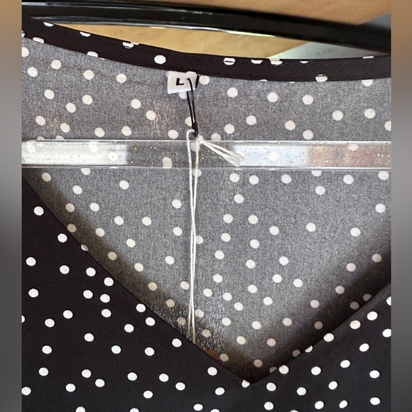 Black and white dress woman’s size large - Picture 2 of 3